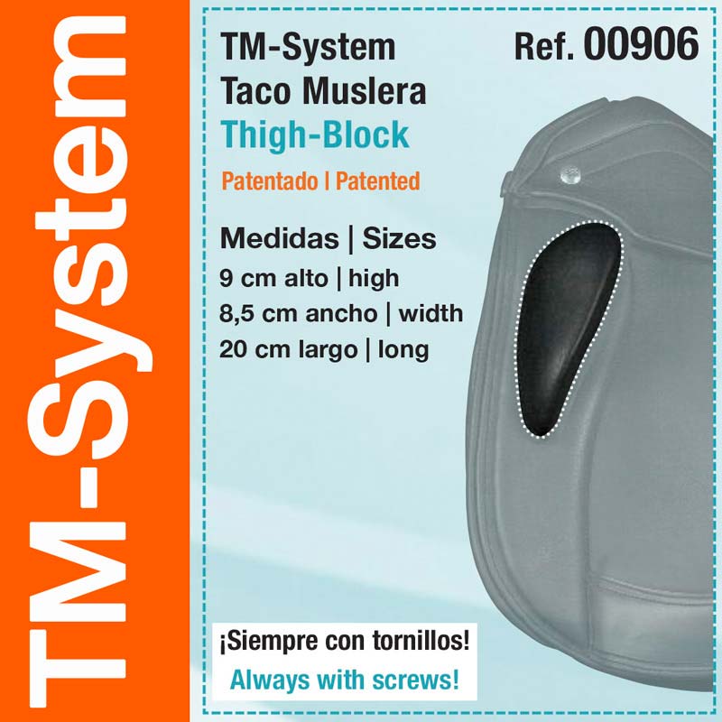RODILLERA OPCIÓN SILLA ZALDI TM-S TACO MUSLERA - Tienda Hípica Online | D'Hispania ®