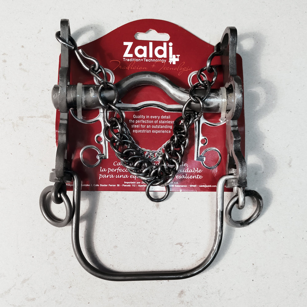 Bocado vaquero forja 5/5 en acero inoxidable bitono envejecido, ideal para caballos, de la marca Tienda Hípica Online D'Hispania.