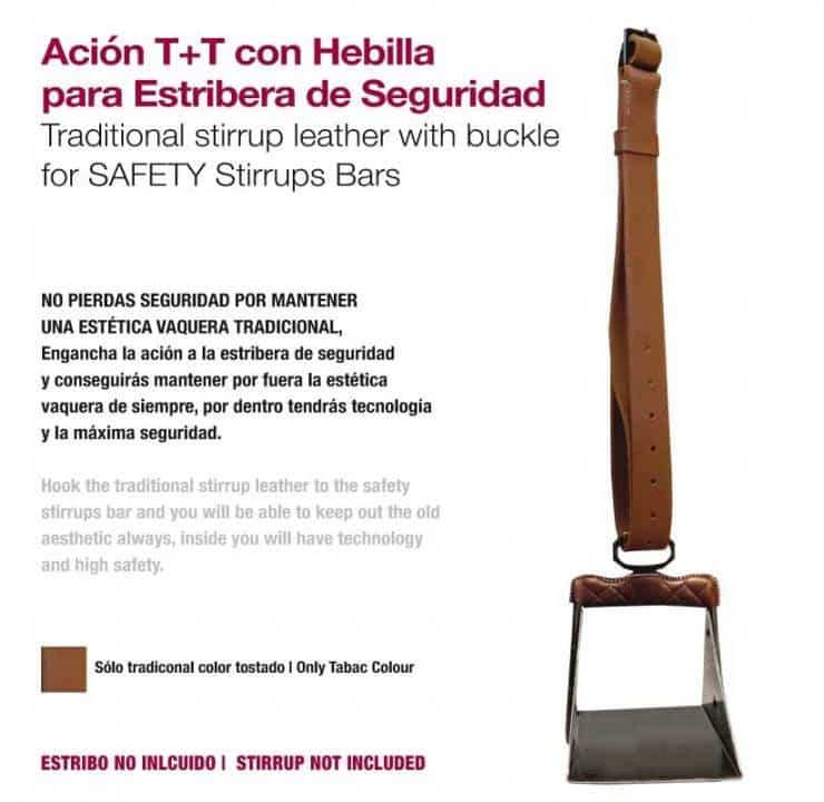 ACIÓN ESTRIBO VAQUERA 2G TRADICIONAL MIXTA HEBILLA - Tienda Hípica Online | D’Hispania ®