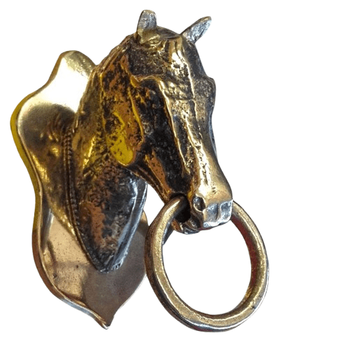 AMARRE CABEZA CABALLO DORADO GRANDE - Tienda Hípica Online | D’Hispania ®