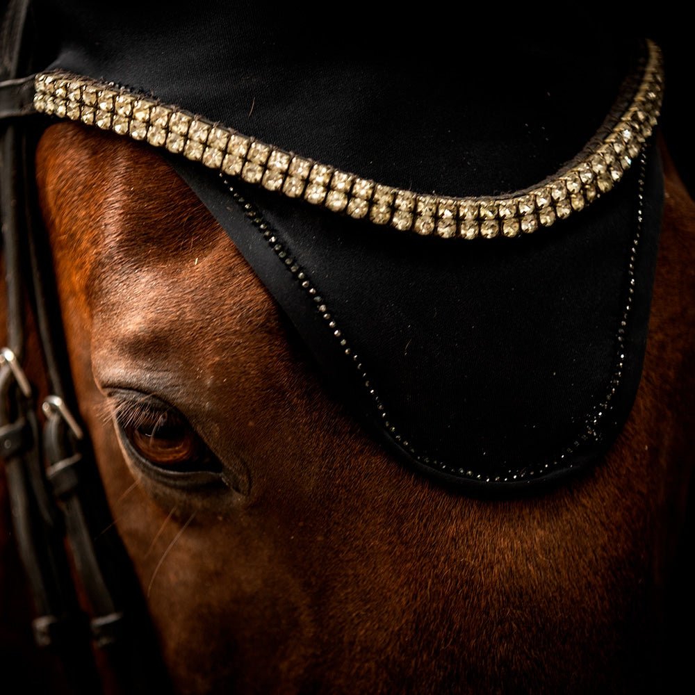 Antisonido Mosquero Titanium Flyveil con Orejeras - Tienda Hípica Online | D’Hispania ®