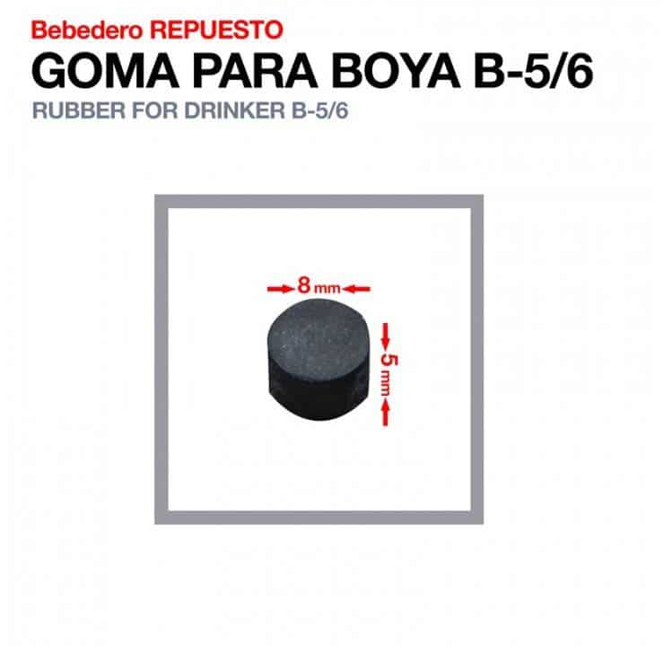 BEBEDERO REPUESTO GOMA PARA BOYA B-5-6 - Tienda Hípica Online | D’Hispania ®