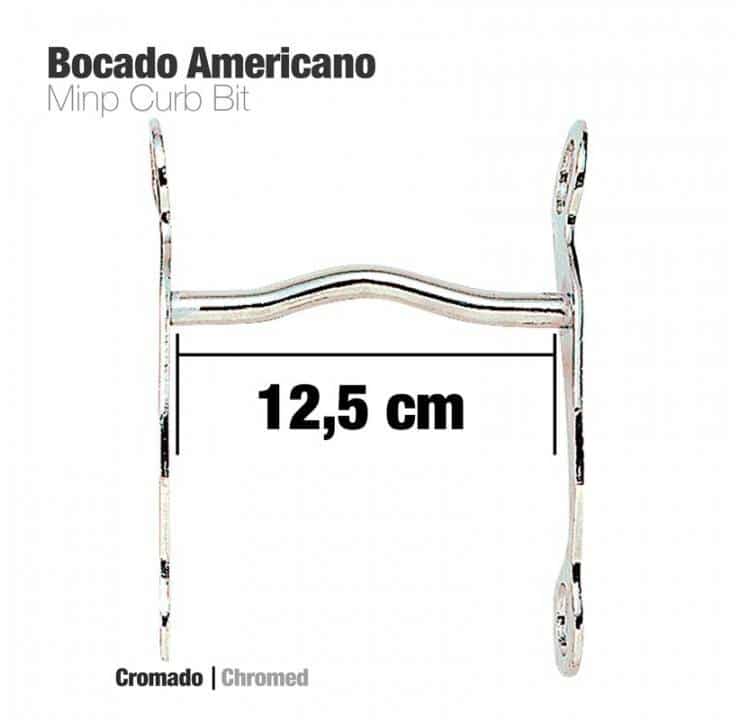 BOCADO AMERICANO CROMADO 25208 - Tienda Hípica Online | D’Hispania ®