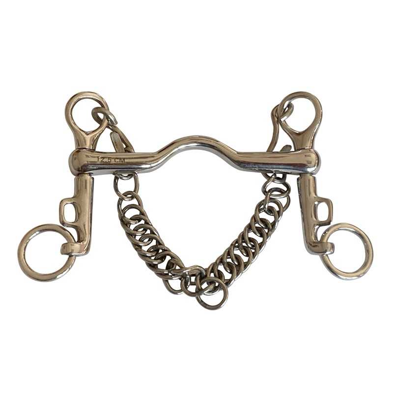 BOCADO POLO MOVIL INOX. CON CADENILLA - Tienda Hípica Online | D’Hispania ®