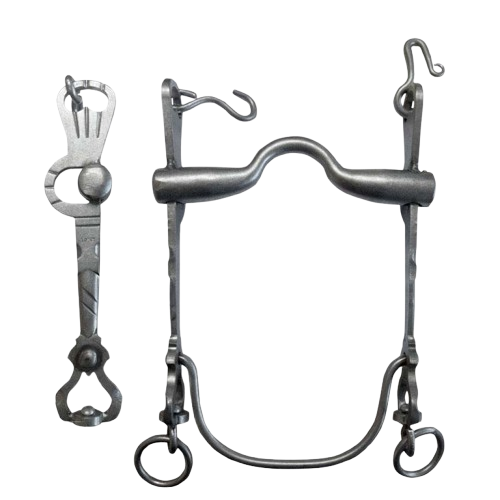 BOCADO VAQUERO BARRA CURVA 2D INOX MATE 12.5cm - Tienda Hípica Online | D’Hispania ®