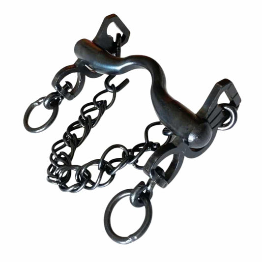 BOCADO VAQUERO PAVONADO FIJO 3/3 EMBOCADURA SUAVE, SIN BARRA - Tienda Hípica Online | D’Hispania ®