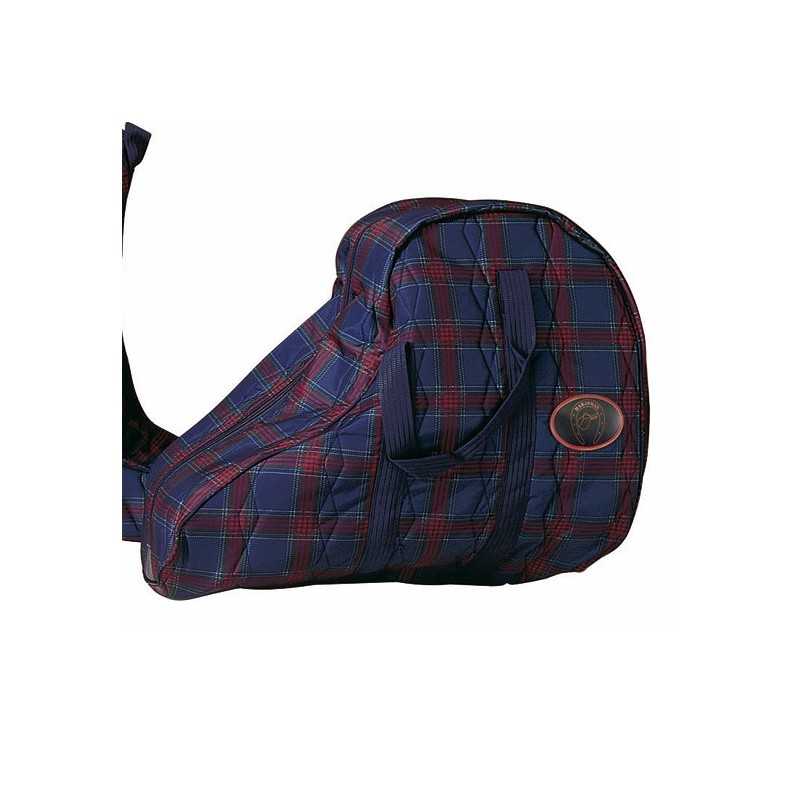 BOLSA SILLA ACOLCHADA CUADROS - Tienda Hípica Online | D’Hispania ®