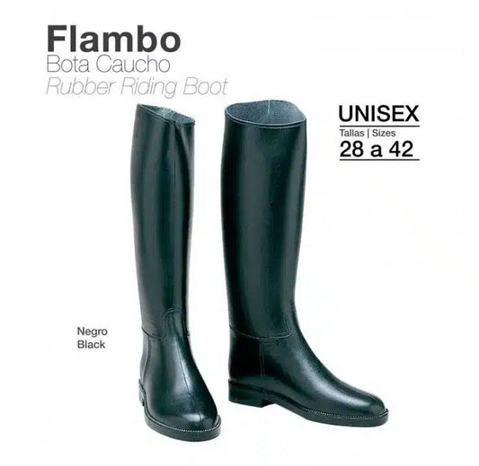 BOTA CAUCHO FLAMBO ECO. NEGRO - Tienda Hípica Online | D’Hispania ®