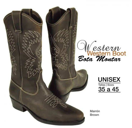 BOTA MONTAR WESTERN 7431 MARRÓN - Tienda Hípica Online | D’Hispania ®