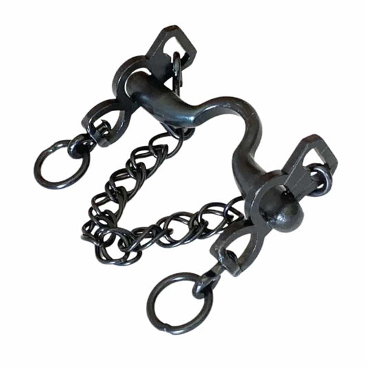 Bocado Vaquero Pavonado Fijo 3/3 Embocadura Asa Caldera, Sin Barra - Tienda Hípica Online | D’Hispania ®