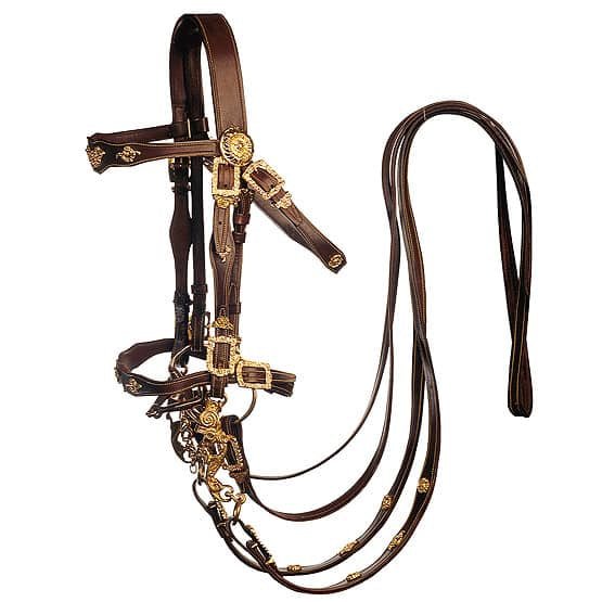 CABEZADA MARJOMAN CORTESIA DOBLE RIENDA - Tienda Hípica Online | D’Hispania ®