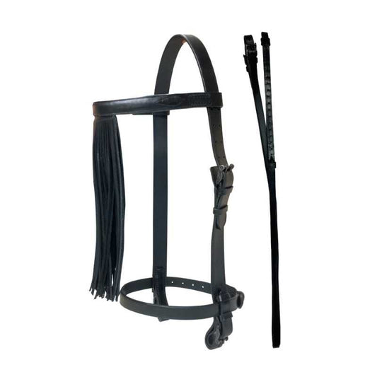 CABEZADA MARJOMAN ESPAÑOLA ARTESANA 2 PINCHOS CON RIENDAS - Tienda Hípica Online | D’Hispania ®