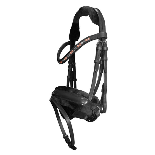 CABEZADA MONTAR CUERO C/BORREGUILLO SLT-268 - Tienda Hípica Online | D’Hispania ®