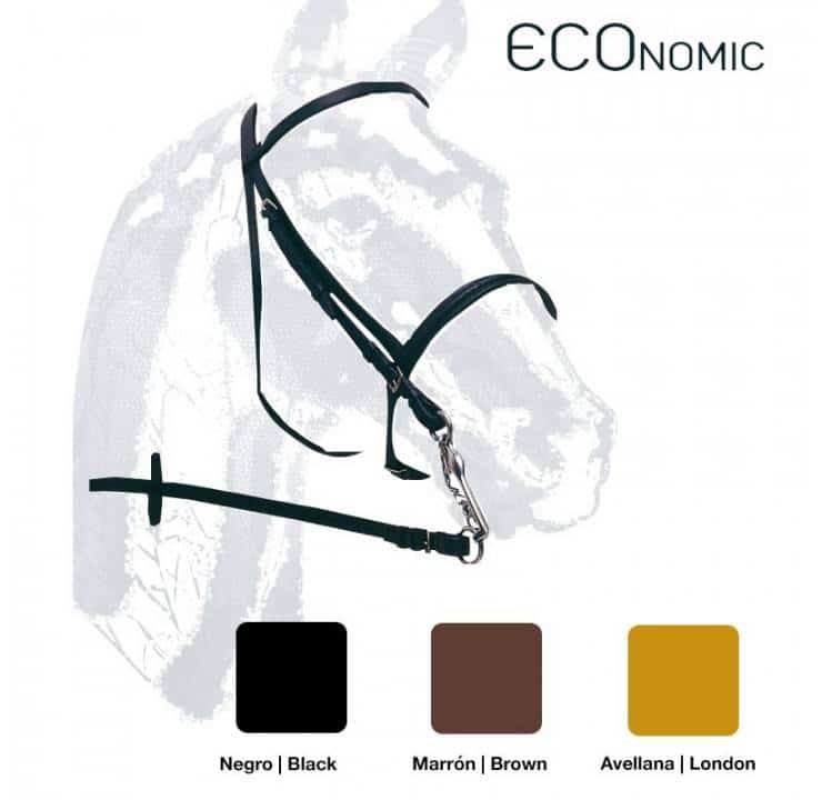 CABEZADA MONTAR CUERO ECONÓMICA Nº126 - Tienda Hípica Online | D’Hispania ®