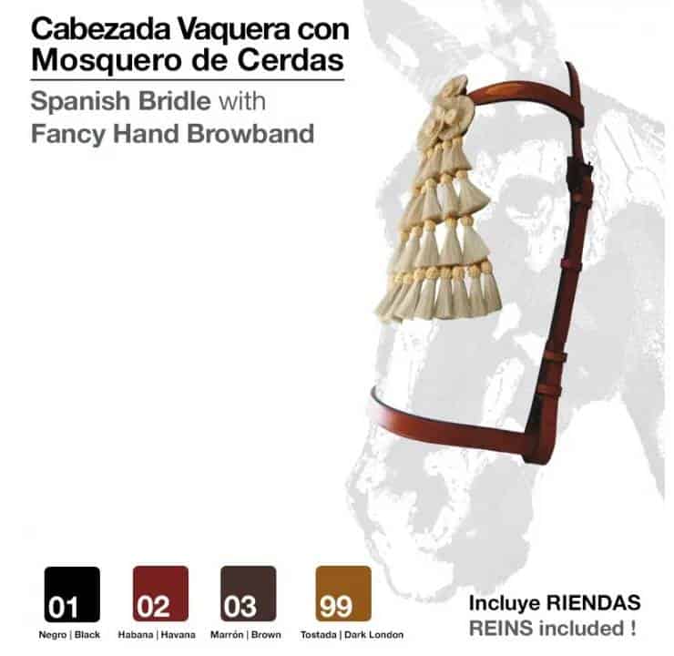 CABEZADA VAQUERA CON MOSQUERO CERDAS - Tienda Hípica Online | D’Hispania ®