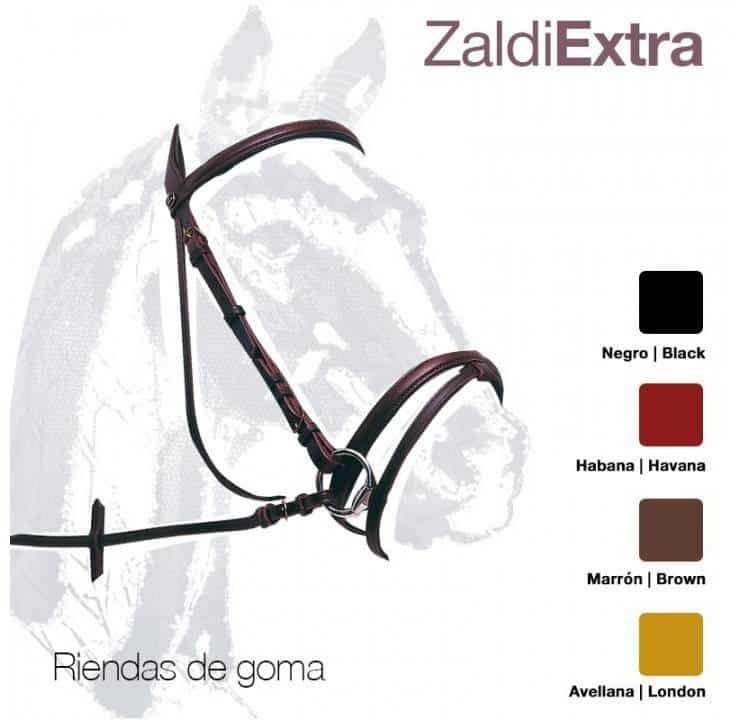 CABEZADA ZALDI EXTRA 204 RIENDAS GOMA - Tienda Hípica Online | D’Hispania ®