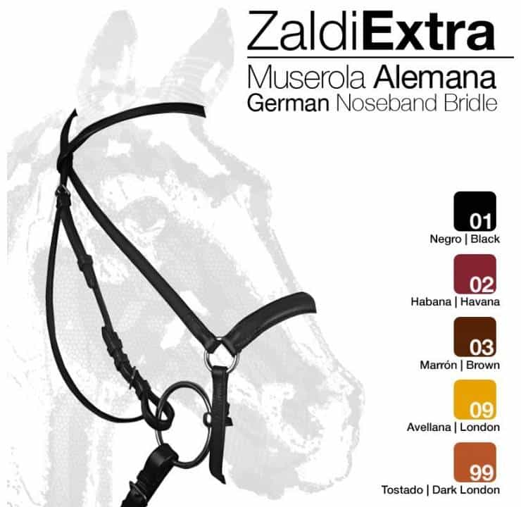 CABEZADA ZALDI EXTRA 206 MUSEROLA ALEMANA - Tienda Hípica Online | D’Hispania ®