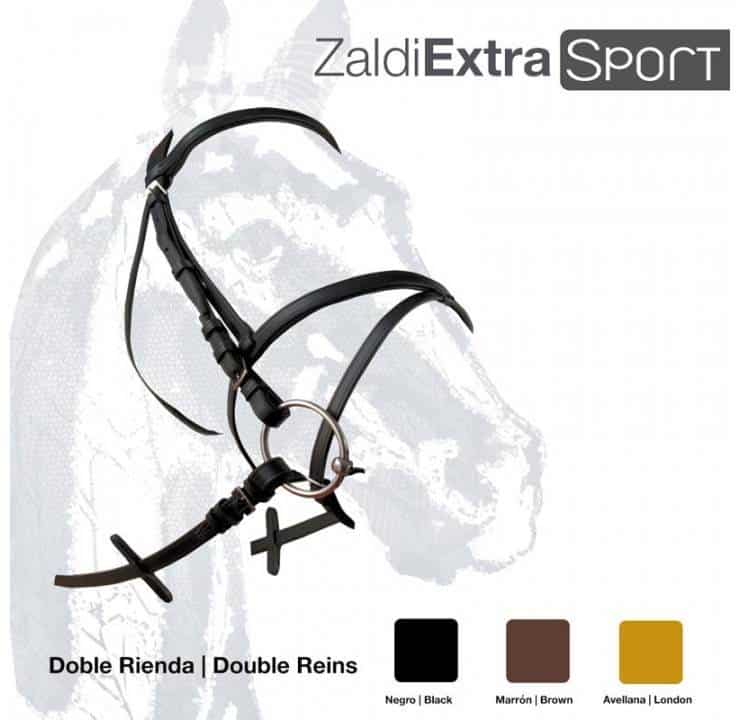 CABEZADA ZALDI EXTRA SPORT DOBLE RIENDA - Tienda Hípica Online | D’Hispania ®