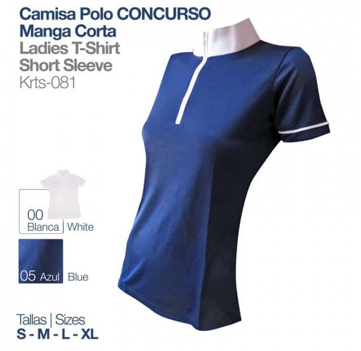 CAMISA POLO CONCURSO MANGA CORTA KRST-081 - Tienda Hípica Online | D’Hispania ®