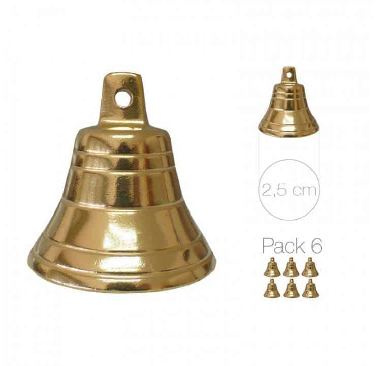 CAMPANILLA M/B DORADO 6 unidades - Tienda Hípica Online | D’Hispania ®