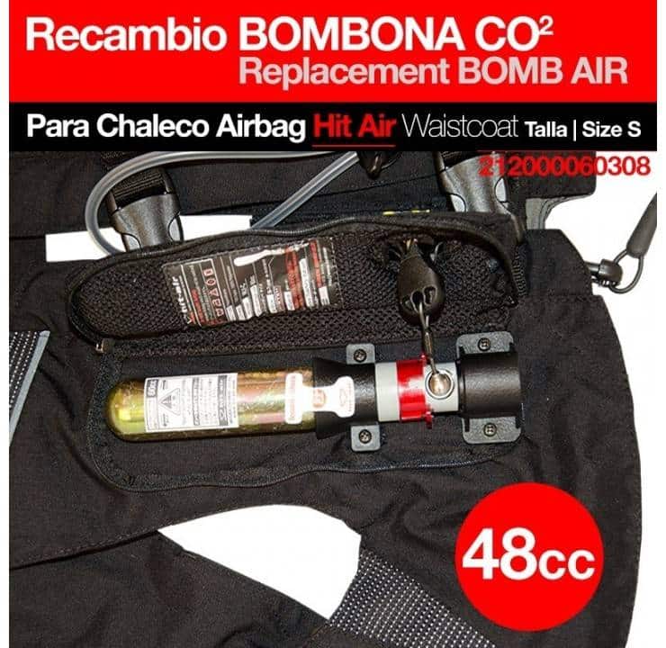 CHALECO AIRBAG HIT AIR BOMBONA 48CC SV2 MOD.antiguo XS-S - Tienda Hípica Online | D’Hispania ®