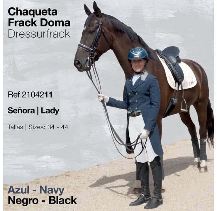 CHAQUETA FRACK DOMA ZALDI SEÑORA - Tienda Hípica Online | D’Hispania ®