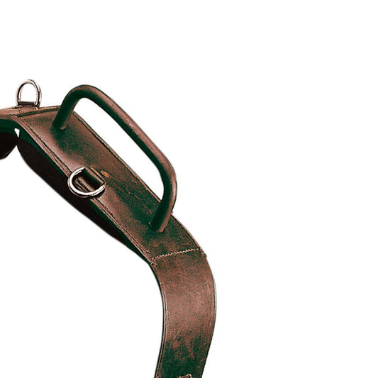 CINCHUELO VOLTEO CUERO CON AGARRADORES 403 MARRÓN - Tienda Hípica Online | D’Hispania ®