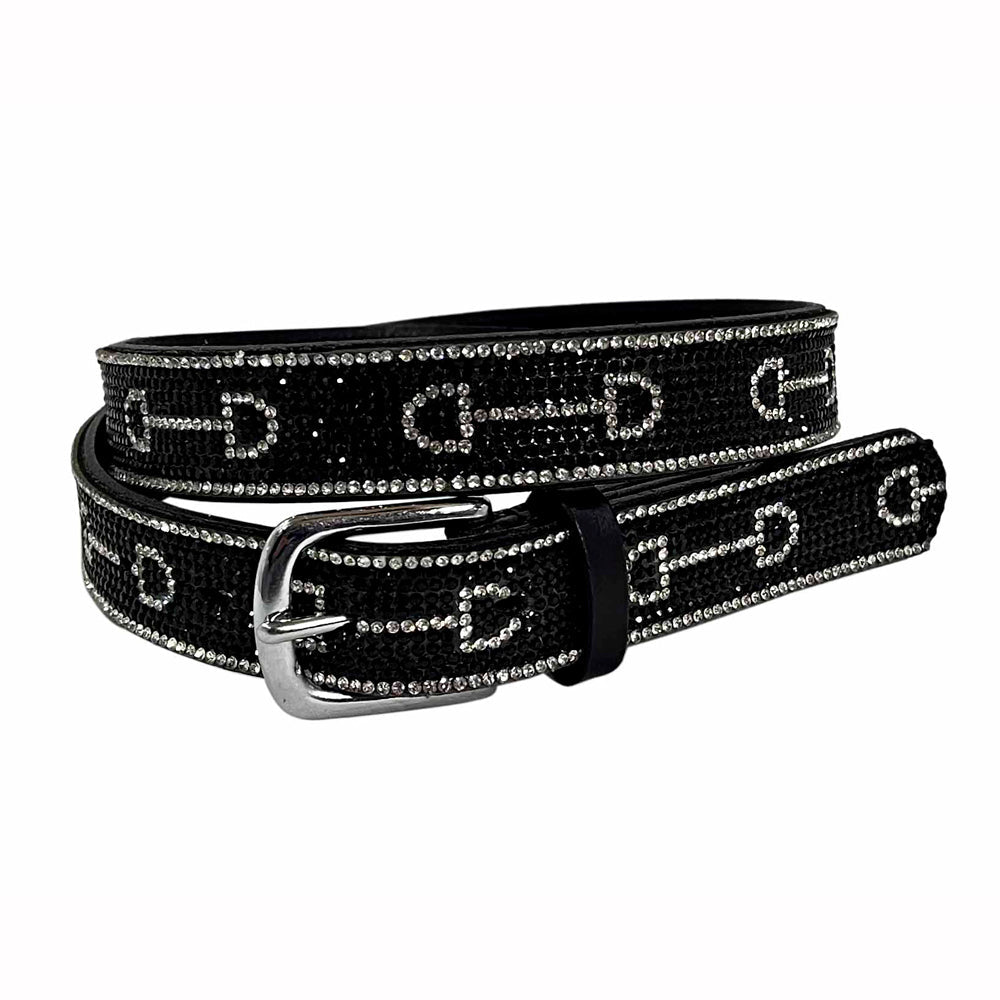 CINTURÓN CUERO BELT SLT-FEB2024-89 NEGRO - Tienda Hípica Online | D’Hispania ®