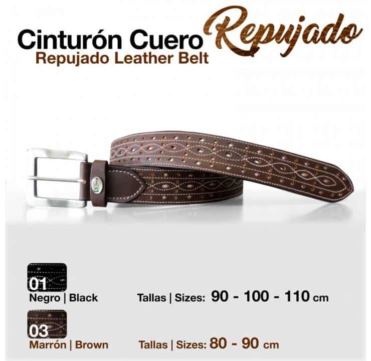 CINTURÓN CUERO REPUJADO - Tienda Hípica Online | D’Hispania ®