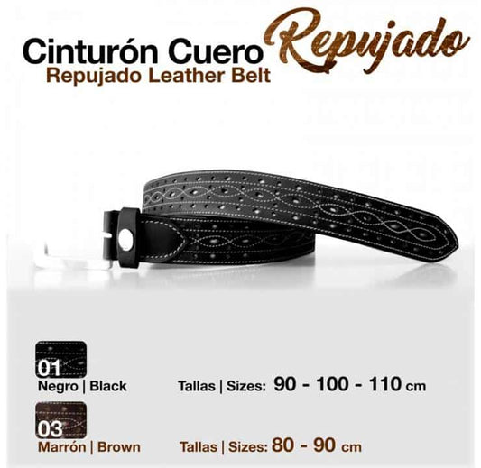 CINTURÓN CUERO REPUJADO - Tienda Hípica Online | D’Hispania ®