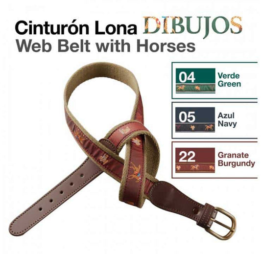 CINTURÓN LONA DIBUJOS - Tienda Hípica Online | D’Hispania ®