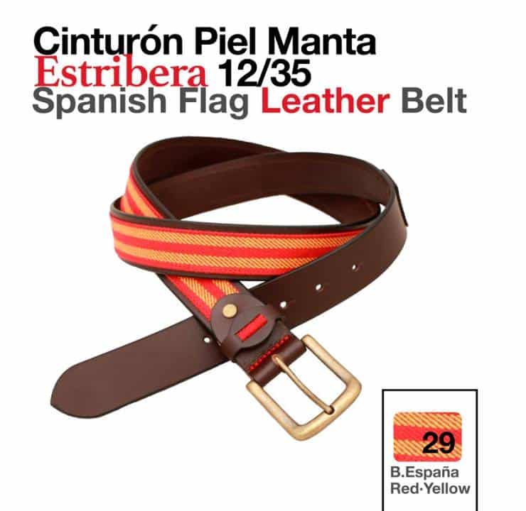 CINTURÓN PIEL MANTA ESTRIBERA 12/35 B/ESPAÑA - Tienda Hípica Online | D’Hispania ®