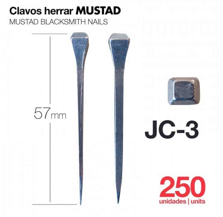 CLAVOS HERRAR MUSTAD 250uds JC-3 - Tienda Hípica Online | D’Hispania ®