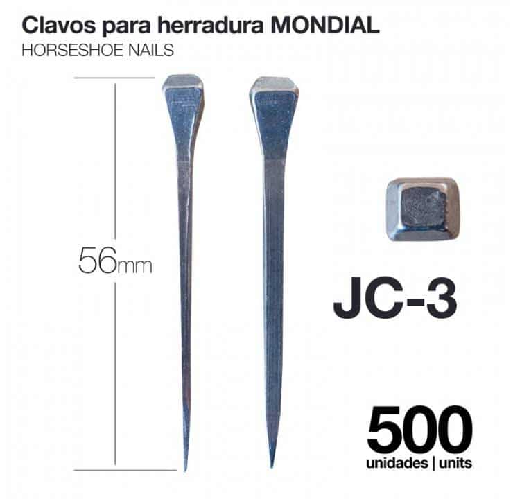 CLAVOS PARA HERRADURA MONDIAL JC-3 500uds - Tienda Hípica Online | D’Hispania ®