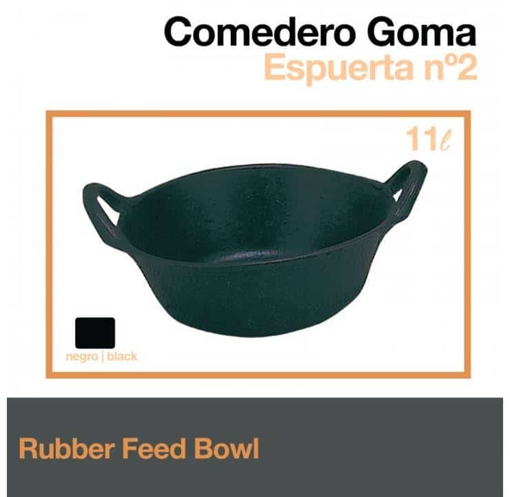 COMEDERO GOMA ESPUERTA Nº2 - Tienda Hípica Online | D’Hispania ®