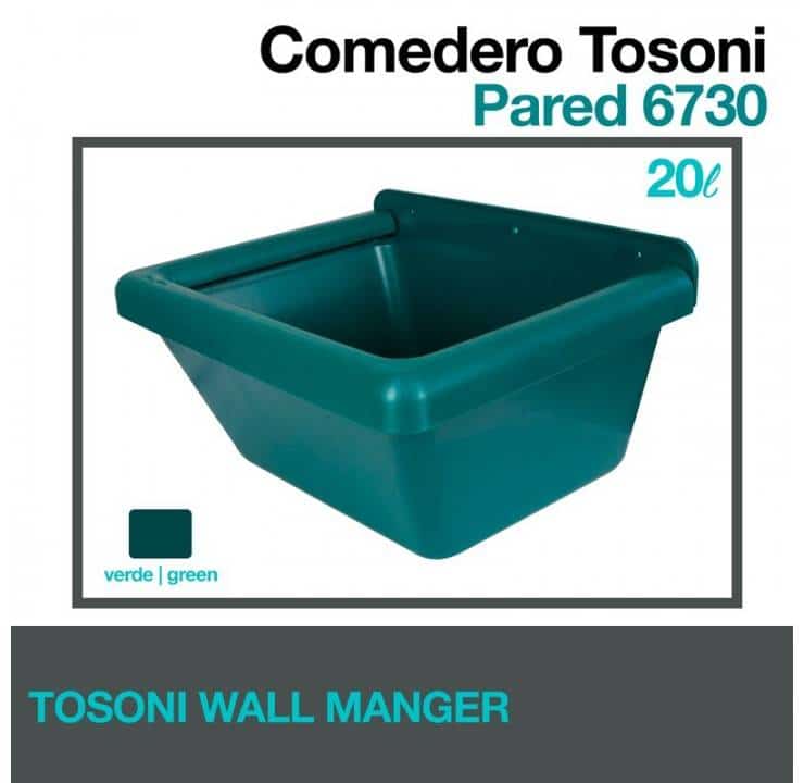 COMEDERO TOSONI PARED 6730 VERDE - Tienda Hípica Online | D’Hispania ®