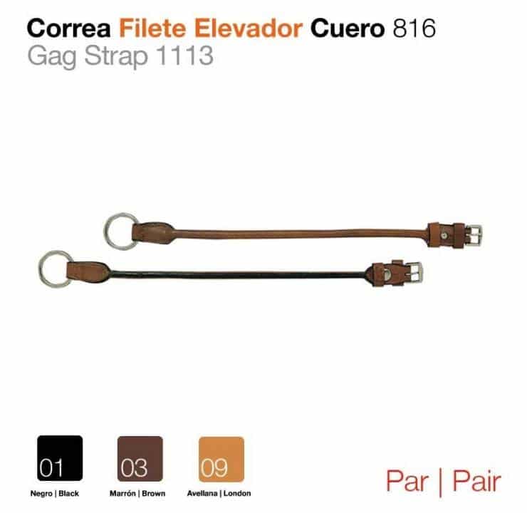 CORREA FILETE ELEVADOR CUERO 816 PAR - Tienda Hípica Online | D’Hispania ®