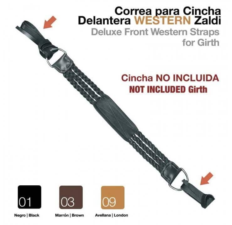 CORREA PARA CINCHA DELANTERA WESTERN ZALDI - Tienda Hípica Online | D’Hispania ®