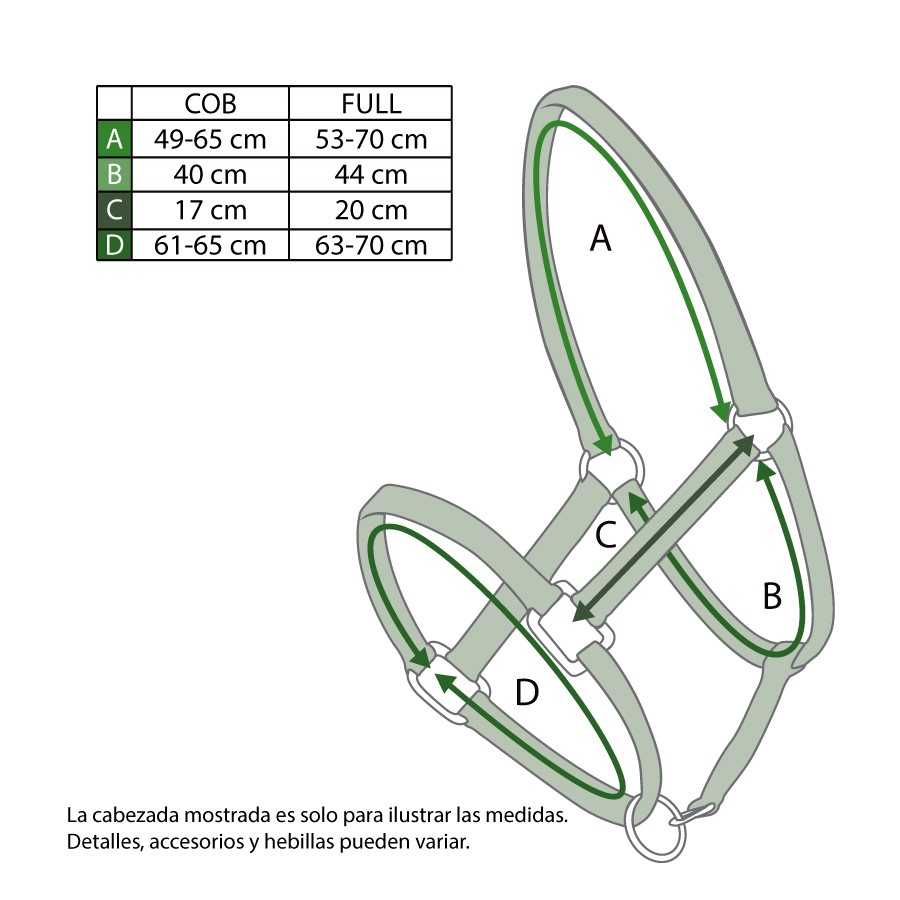 Cabezada de nylon y cuero bandera española - Tienda Hípica Online | D’Hispania ®
