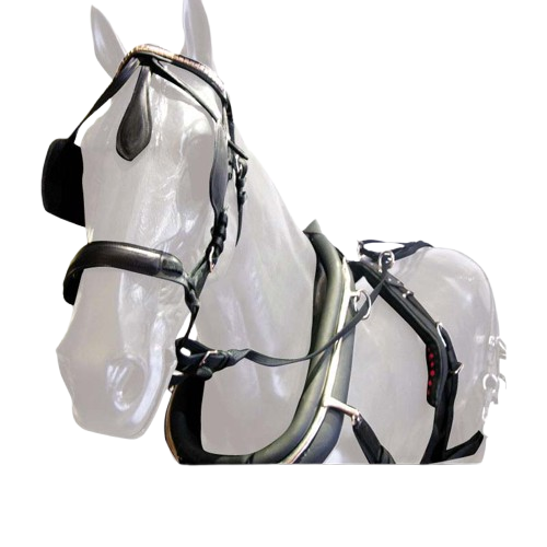 ENGANCHE COLLERA PVC/NYLON SENCILLO NEGRO - Tienda Hípica Online | D’Hispania ®