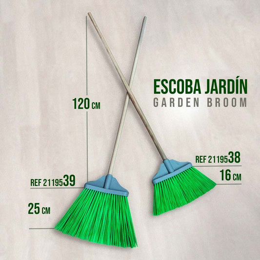 ESCOBA JARDÍN CON PALO - Tienda Hípica Online | D’Hispania ®