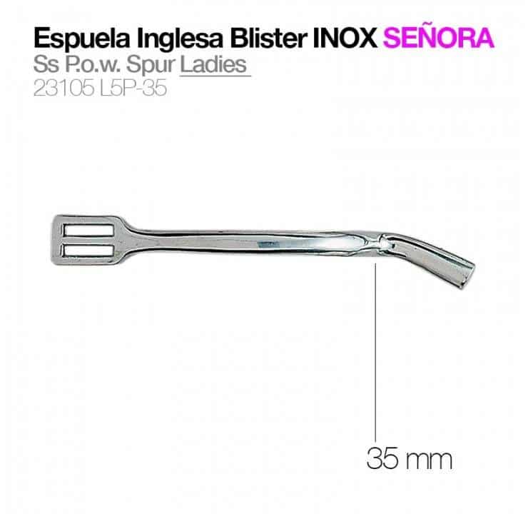 ESPUELA INGLESA BLISTER INOX SEÑORA 23105L5P-35 - Tienda Hípica Online | D’Hispania ®