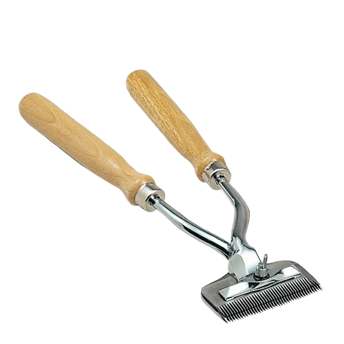 ESQUILADORA MANUAL 40 PÚAS MANGO MADERA - Tienda Hípica Online | D’Hispania ®