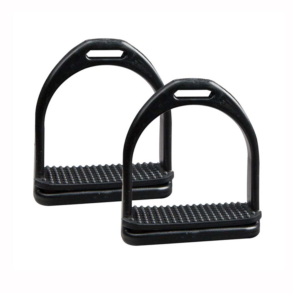 ESTRIBO INGLÉS FIBRA POLIMER ADULTO 221271K-46 NEGRO - Tienda Hípica Online | D’Hispania ®