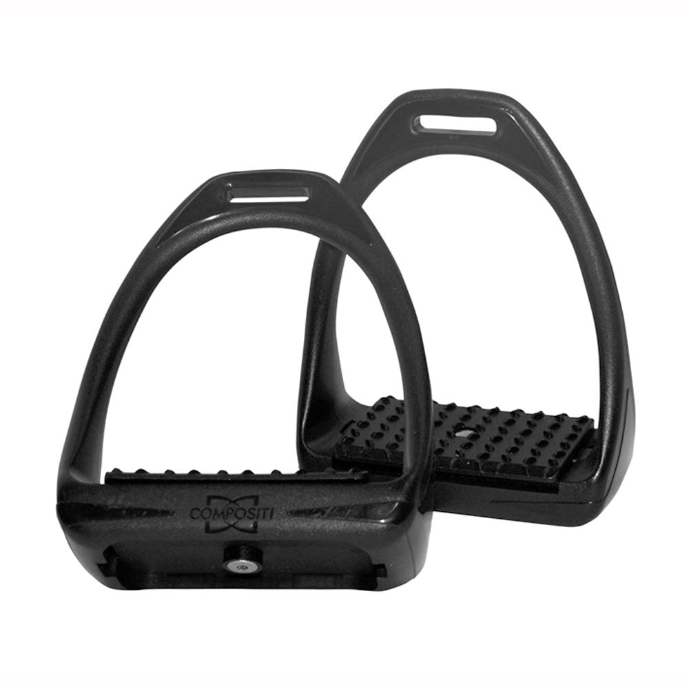 ESTRIBO INGLÉS FIBRA REFLEX COMPOSITI NEGRO - Tienda Hípica Online | D’Hispania ®