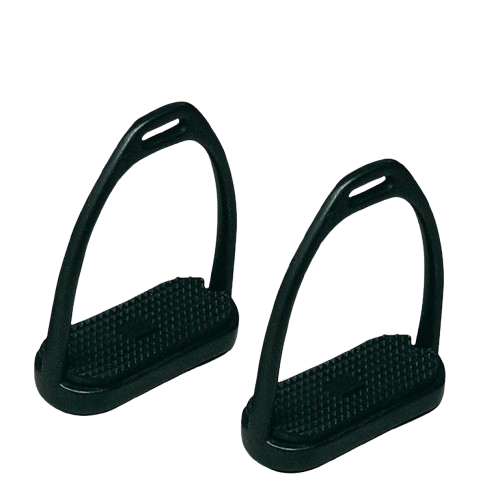 ESTRIBO INGLÉS PAVONADO CON TACO 221082SI-46 NEGRO - Tienda Hípica Online | D’Hispania ®