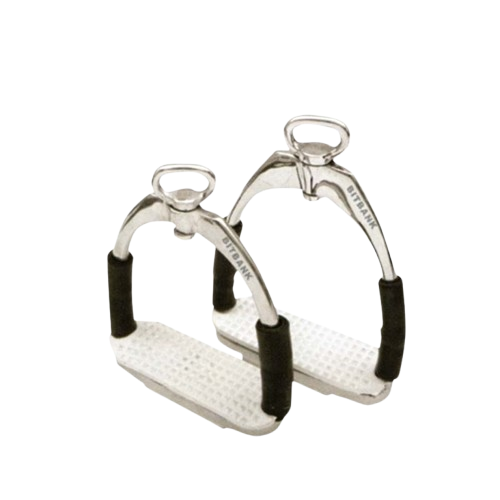 ESTRIBO INGLÉS SEGURIDAD GIRATORIO INOX 12cm - Tienda Hípica Online | D’Hispania ®