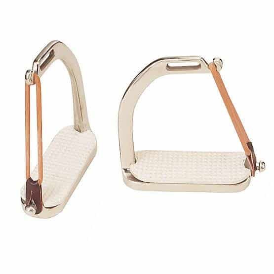 ESTRIBO SEGURIDAD INOX.GOMA LATERAL - Tienda Hípica Online | D’Hispania ®