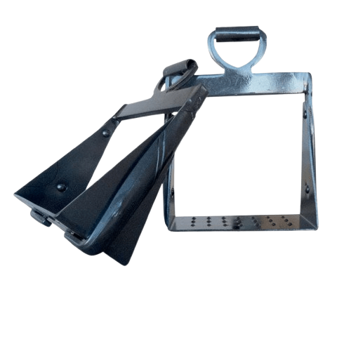 ESTRIBO VAQUERO 1/2 CAÑA PUENTE RECTO PAVONADO - Tienda Hípica Online | D’Hispania ®