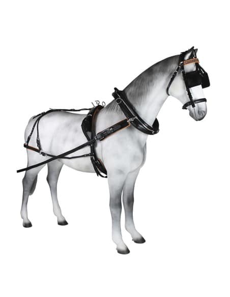 Enganche Sencillo Collarón Inglés Cuero/Nylon - Tienda Hípica Online | D’Hispania ®